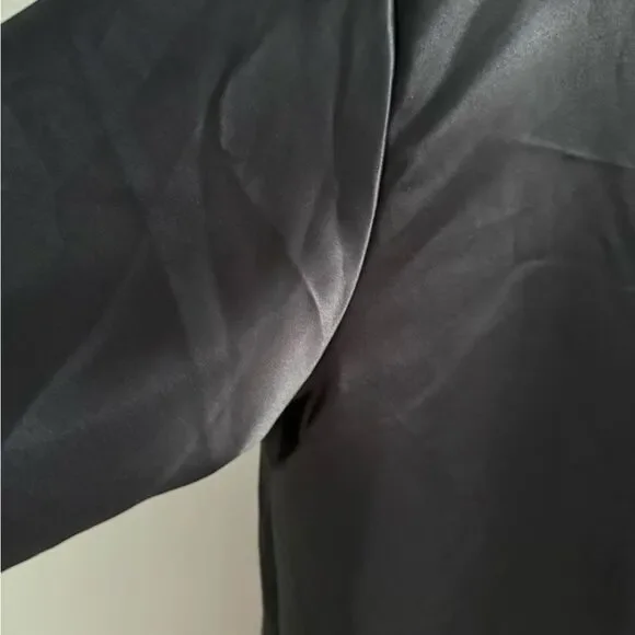 Black Dress with Red Floral Design - Picture 6 of 7